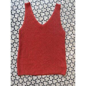 L’Atelier de Mila Paris Metallic Knit Tank – Made in Italy  – Size M